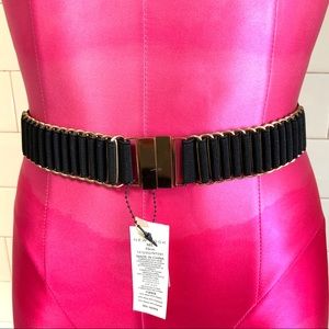 New! Elastic fashion belt with gold details:)